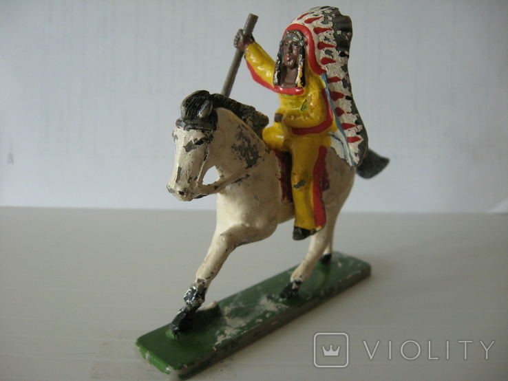 Фигурка Индеец на коне, фото №2