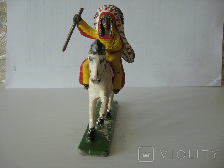 Фигурка Индеец на коне, фото №12