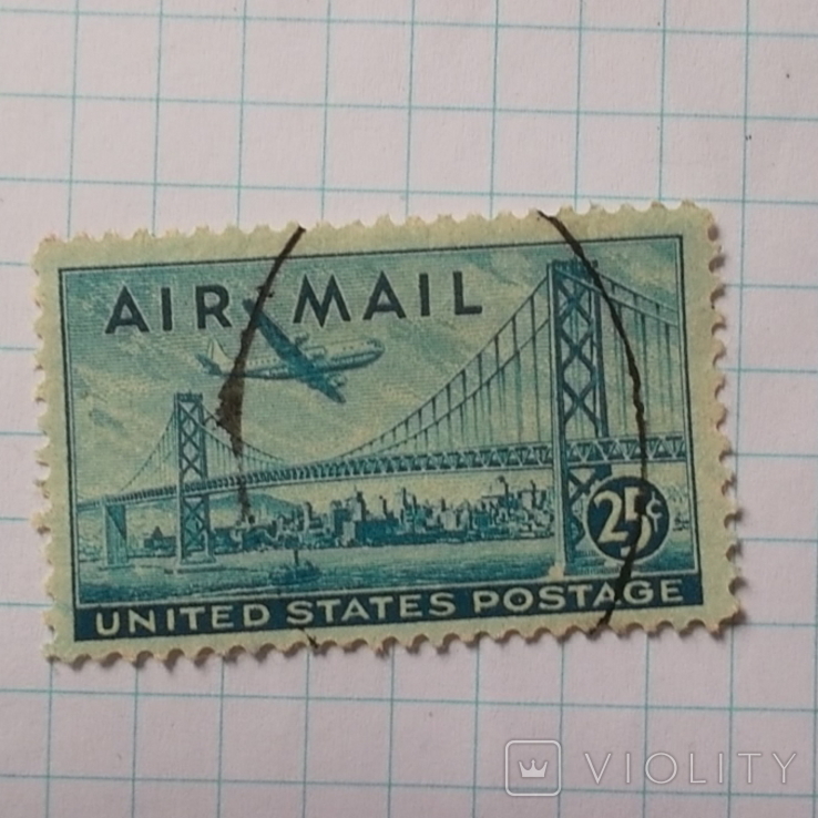 Марка.США.1947 Новые марки авиапочты, фото №2