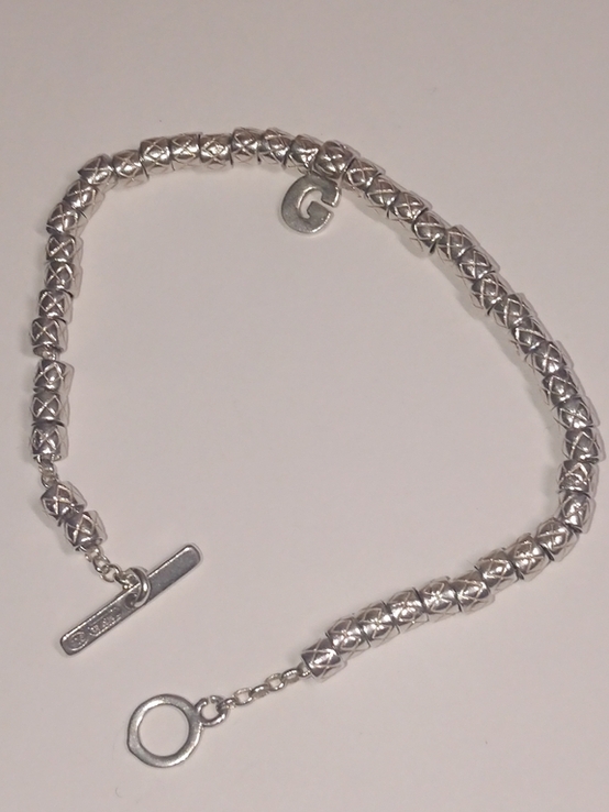 Серебренный браслет donna Dodo Mariani Италия 17-18см, фото №4
