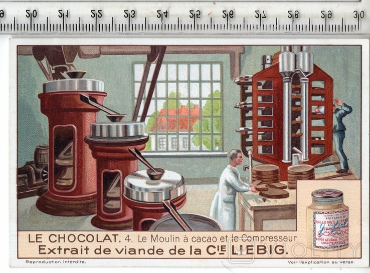 Liebig, карточка №4 серия "Шоколад". 1929 год.(3), фото №2
