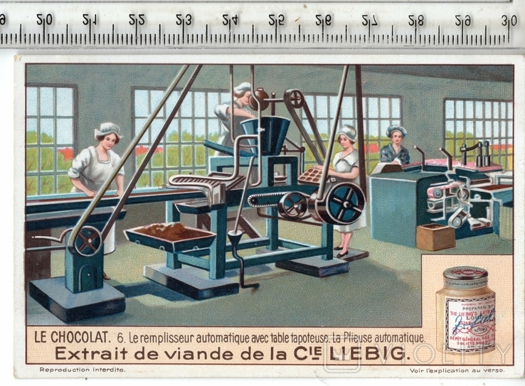 Liebig, карточка №6 серия "Шоколад". 1929 год.(3), фото №2