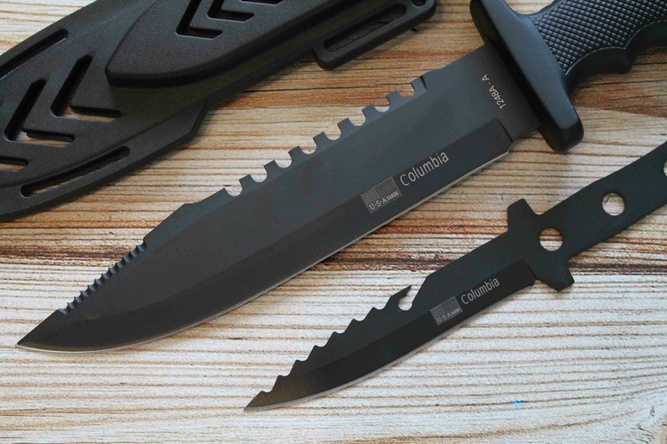 Тактический нож + Метательный нож Black JT24, фото №3
