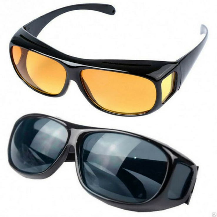 Антибликовые очки для водителя HD Vision 2 пары День + Ночь, numer zdjęcia 3