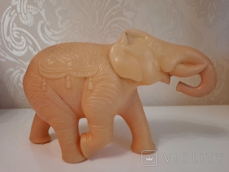 Слон целулоидный. sssr doll celluloid xylonite plastik toy plaything bauble