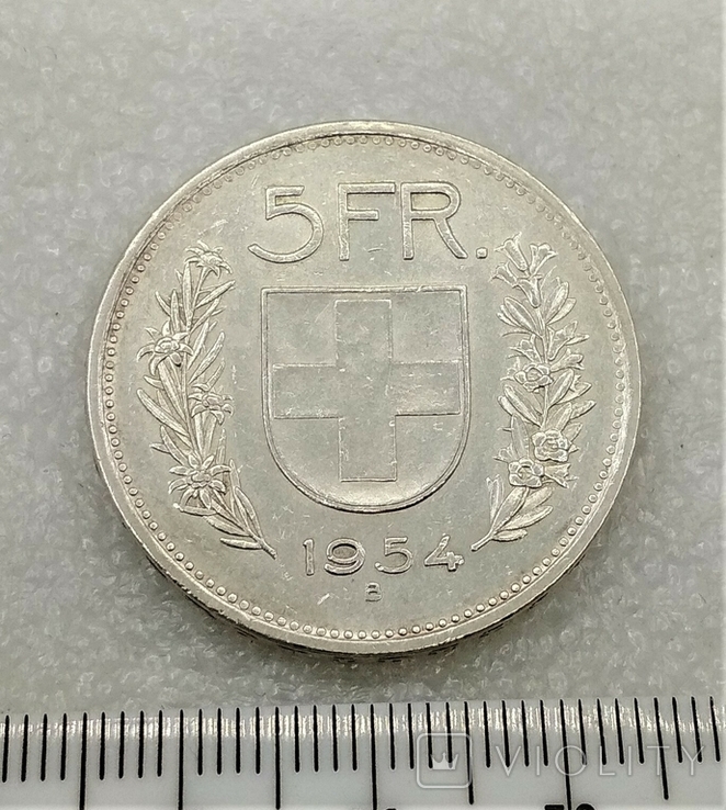 5 Франков Швейцария 1954 г., фото №5