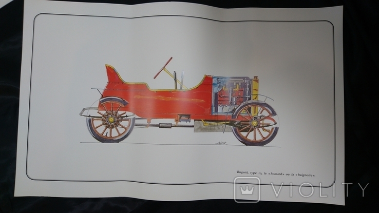 Bugatti posters 12 pcs + 1 pcs Autorail. 55*33.5cm. Total 13pcs, photo number 4