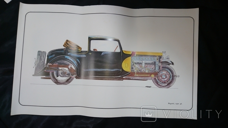 Bugatti posters 12 pcs + 1 pcs Autorail. 55*33.5cm. Total 13pcs, photo number 7