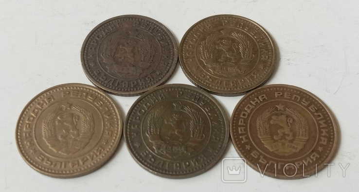1 стотинка Болгарія 1962, 1974 - 5 шт., фото №5