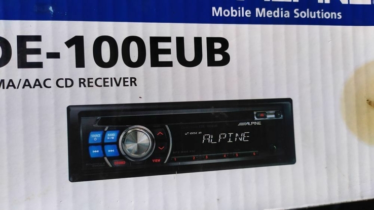 Автомагнитола Alpine cde-100 eub,с USB и mp3 і АUX, numer zdjęcia 3