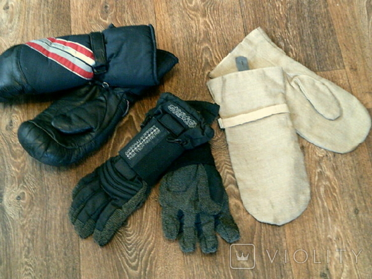 Перчатки ,рукавицы - 3 пары