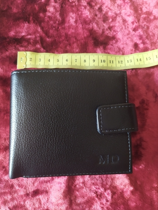 Новый мужской кожаный кошелёк новой гаманець шкiряний, photo number 3
