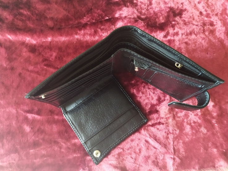 Новый мужской кожаный кошелёк новой гаманець шкiряний, photo number 4