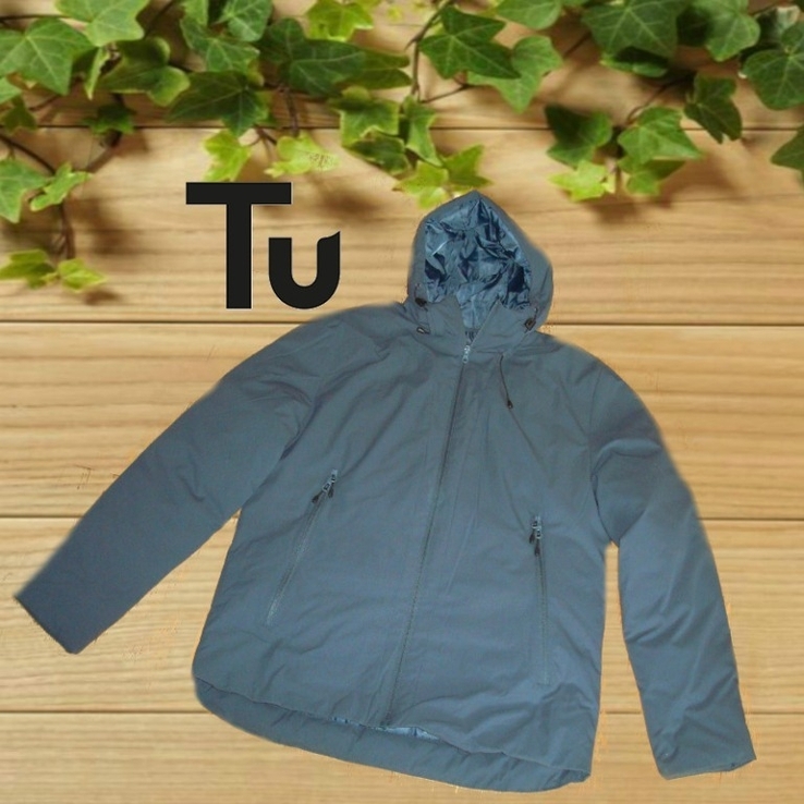 TU Thermolite стильная мужская теплая куртка с капюшоном 52/54 цвет маренго, фото №3