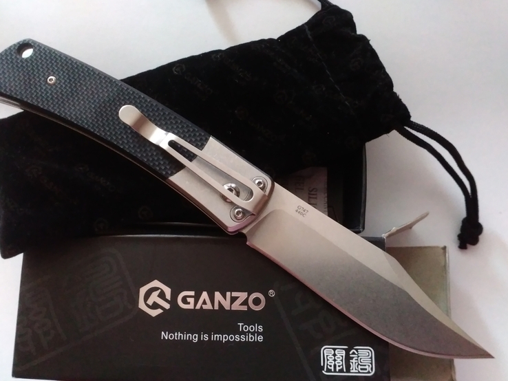 Нож складной туристический Ganzo G 747-2-BK