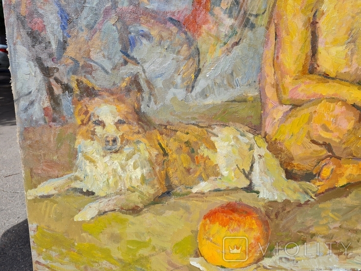 Картина "Хлопчик з собакою" Янєв Ан. М., фото №7