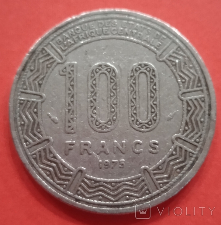 Камерун 100 франков, 1975, фото №2