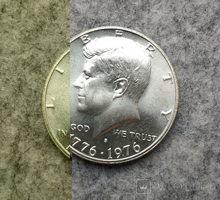 США 1/2 доллара 1976 S серебро аАНЦ, фото №3