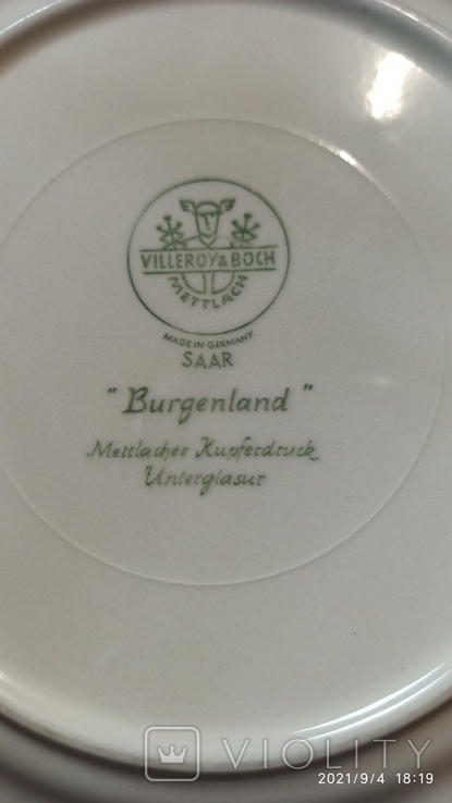 Тарелка десертная "Burgenland", 19 см, Villeroyamp;Boch, Германия, фото №4