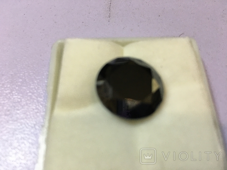 Натуральний чорний діамант Муасаніт 10,61 карат з сертифікатом, фото №4