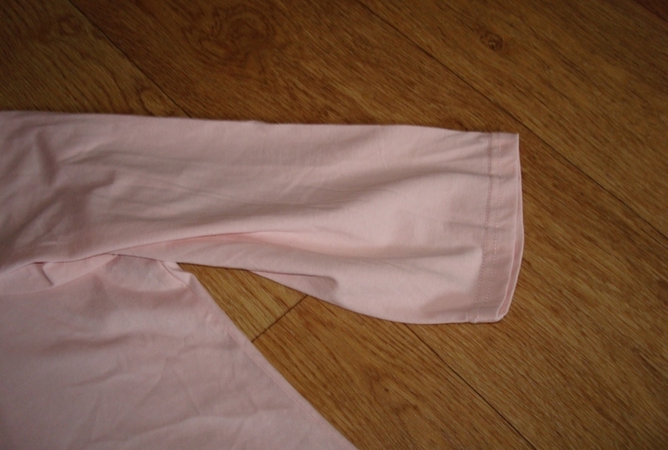 Bonmarche Пижамный красивый хлопковый верх рукав в 3/4 св розовый с рисунком 24, фото №6
