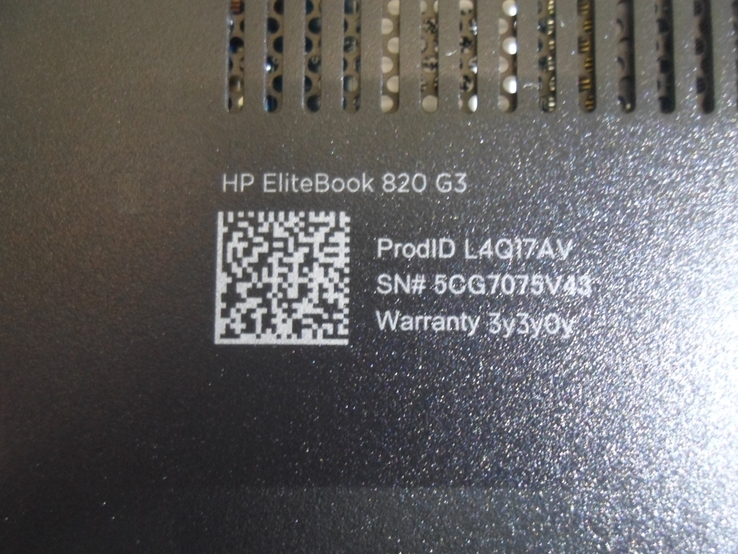 Ноутбук/ультрабук, тонкий. HP EliteBook 820 G3/i5-6300U/8 ГБ/DDR4/SSD/Full HD, фото №9