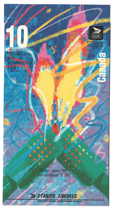 Канада - Олімпіада 1992 - буклет Мішель HBl 163 (1274-78), фото №2