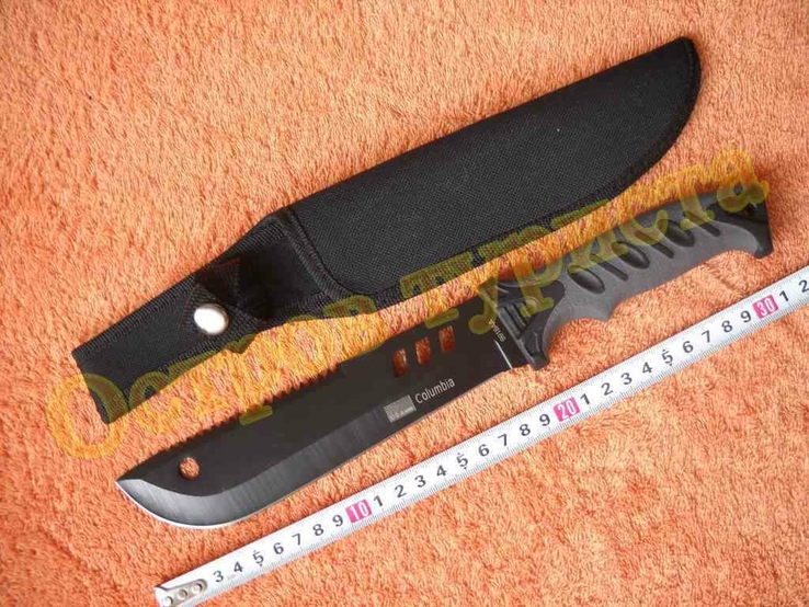 Охотничий туристический нож Golumbia 9918AA с ножнами 320 мм, фото №5