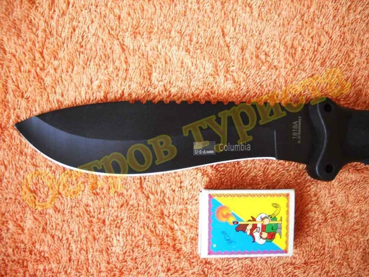 Охотничий туристический нож Columbia 1818A с ножнами 310 мм, фото №5