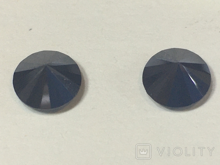 Natural Black Diamonds Moissanites 2 pcs. 2 carats, photo number 3