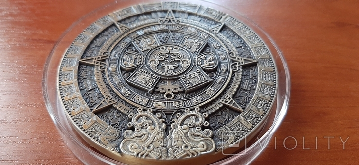 Сувенирные монеты Ацтеки, Майя, царь, царица и бог древнего Египта, фото №7