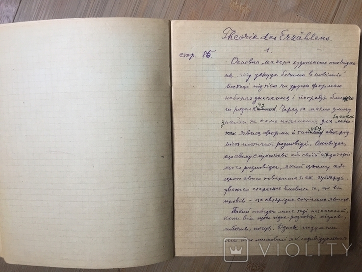 Manuscripts from 7 notebooks Lubomyr Senyk, photo number 5