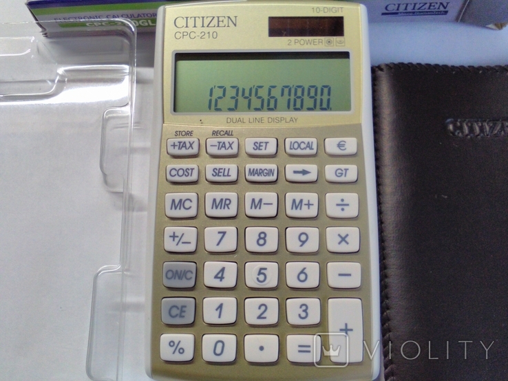Электронный калькулятор "CITIZEN" СРС- 210 GL. Новый., фото №4