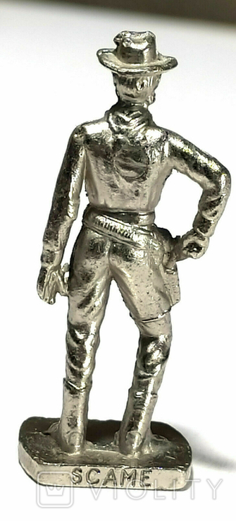 Метал киндер фигурка з набору Вестерн Знаменитості 2 J.W. Hardin, фото №3