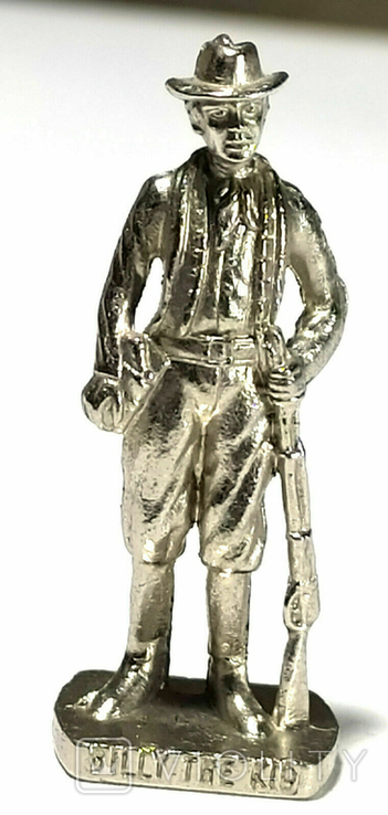 Метал киндер фигурка з набору Вестерн Знаменитості 2 Billy the KID, фото №2