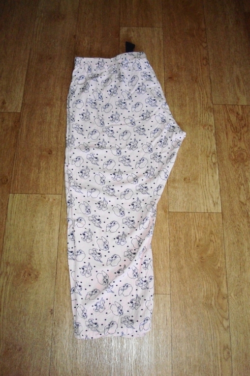Disney Батал красивые пижамные брюки женские вискоза в принт 18/20, photo number 5