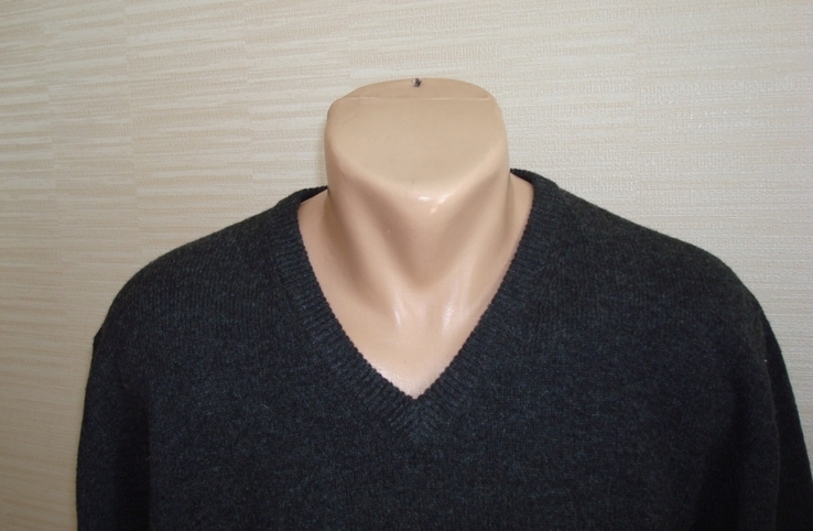Mc Earl Шерстяной Теплый мужской пуловер графит меланж 50, фото №4