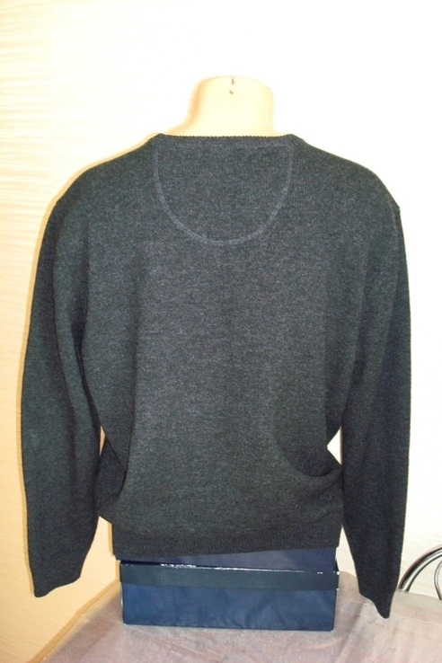 Mc Earl Шерстяной Теплый мужской пуловер графит меланж 50, фото №5