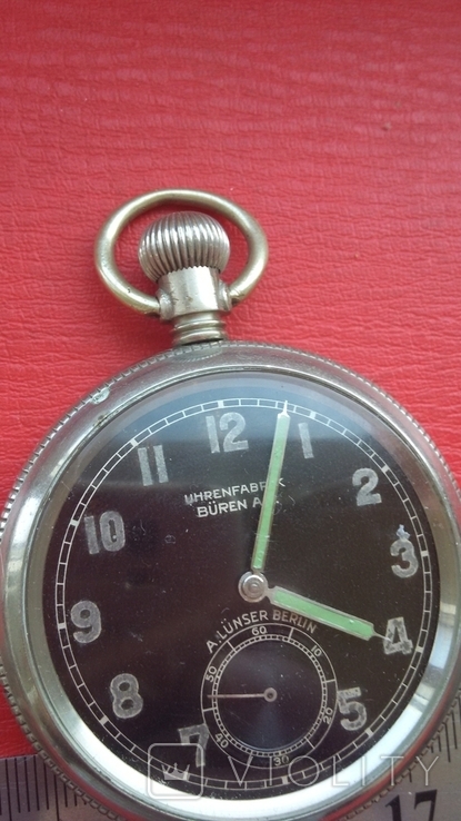  Uhrenfabrik Buren A.G. A.Lunser Berlin № 968 Карманные часы, фото №6