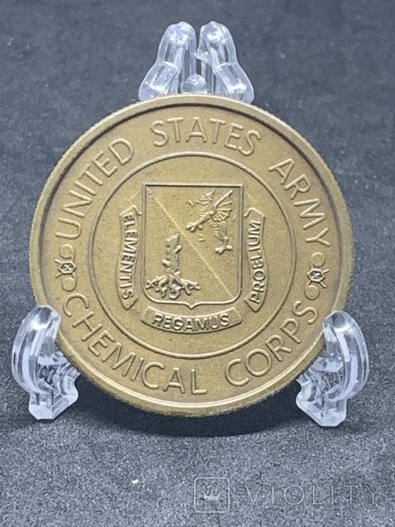 Настольная медаль США Химические войска армии США, фото №2