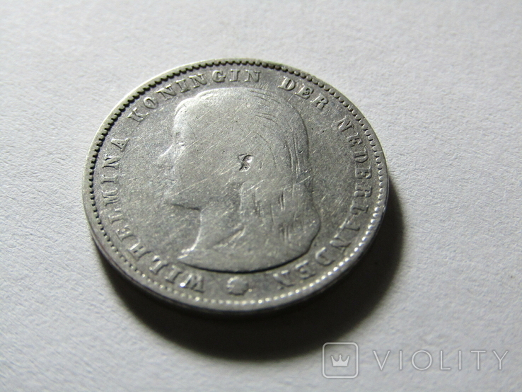Нідерланди 25 центів 1897, фото №7