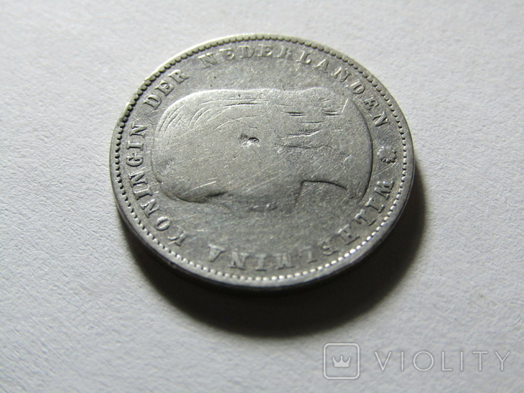 Нідерланди 25 центів 1897, фото №8