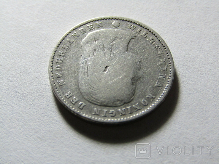 Нідерланди 25 центів 1897, фото №9