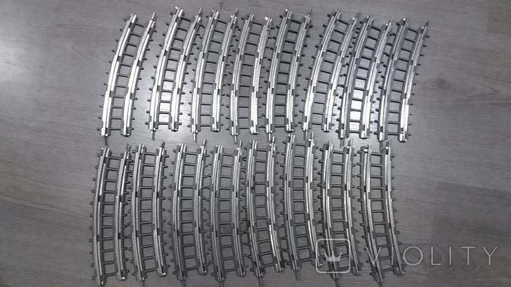 Рельсы от Железной дороги производства Московского завода Механической заводной игрушки, фото №2
