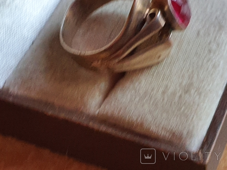 Советский женский перстень. Серебро 875 проба., фото №7