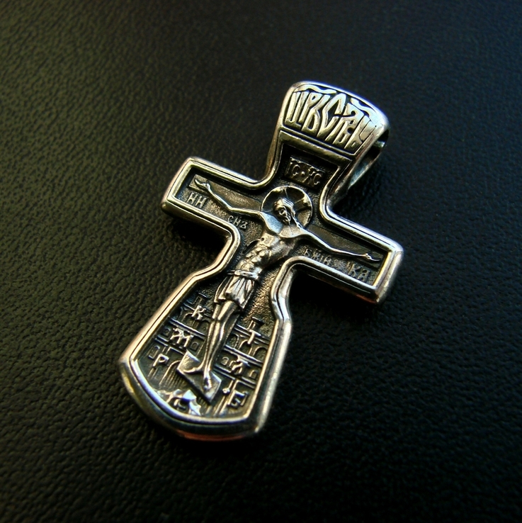 Православный серебряный (925) крест., фото №2