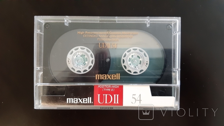 Касета Maxell UD-II 54 (Release year: 1988), фото №2