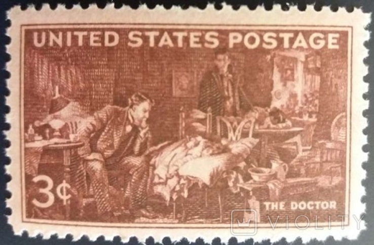 США 1947 г.,"The Doctor", Люк Филдс, MNH