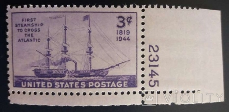 США 1944 г., "Саванна", MNH