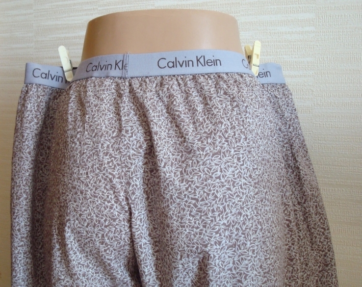 Calvin Klein Натуральные хлопковые женские пижамные брюки хлопок в принт, photo number 6
